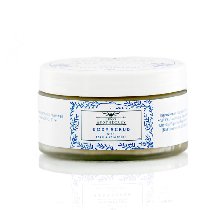 Hugo Apothecary Body Scrub 200ml Glass